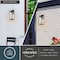 Vaxcel Uptown 1 Light Matte Black Transitional Outdoor Wall Lantern Clear Glass T0777 - alternate 4